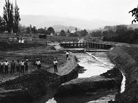 Ksaverska cestra 1930. godine, čišćenje brane potoka Medveščaka